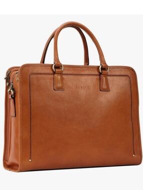 Banuce Genuine Full Grain Leather Work Bag